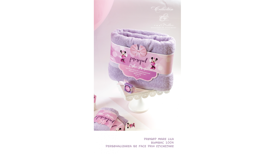 Trusou de botez pentru fetite de inspiratie Disney cu Minnie Mouse, Lily  2